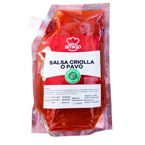 Salsa criolla o pavo